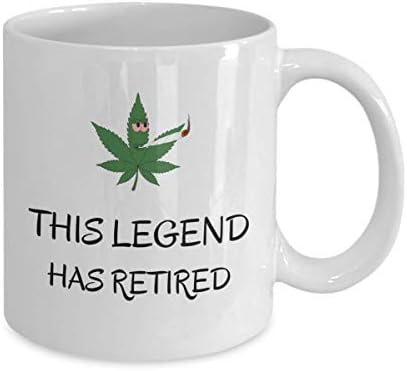 Esrar kahve kupa-Bu efsane emekli oldu-Komik Ot taşlayıcı emeklilik şakası 420 hediye-esrar mizahı - taşlı insanlar
