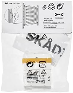 ALGOT Pegboard için Ikea SKADİS Konnektörleri, Beyaz, 003.358.85-4'lü paket