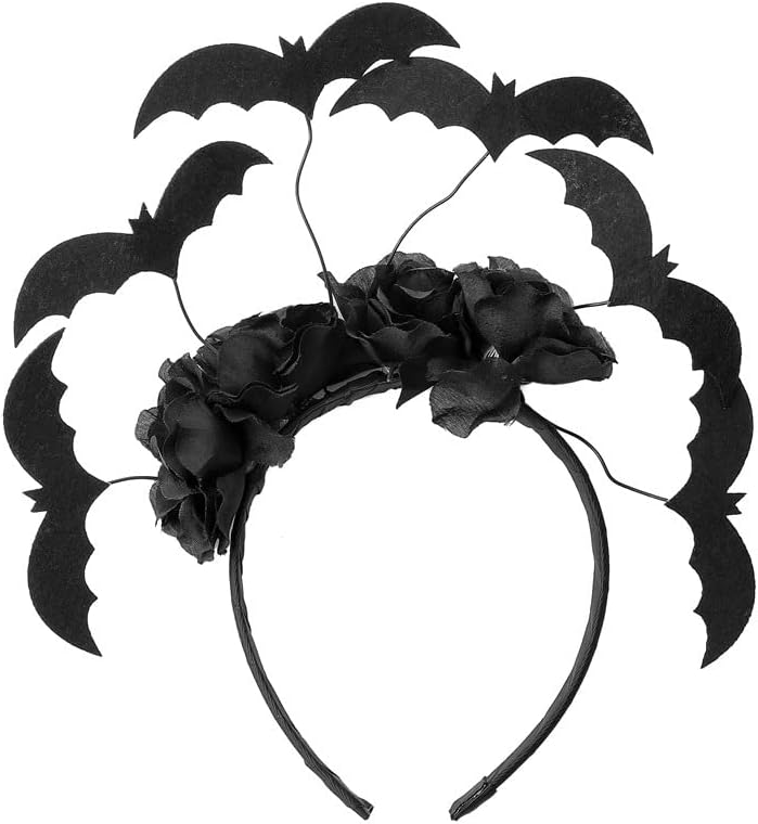 Cadılar Bayramı Siyah Yarasa Kafa Bandı cadı şapkaları Kadınlar için Yarasa Kanatları Cadılar Bayramı Aksesuarları
