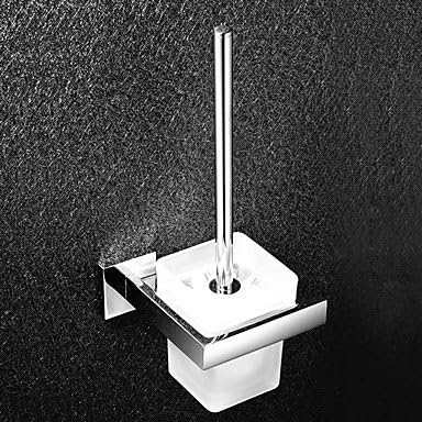 XP HOME Çağdaş Ayna Cilalı Duvara Monte Tuvalet Fırçası Tutucu, Gümüş