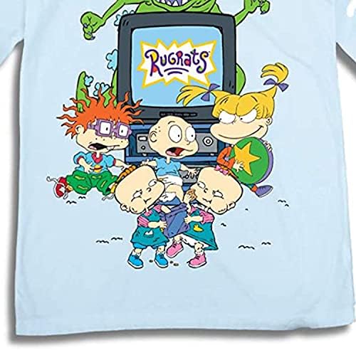 Nickelodeon Erkek Uzun Kollu Gömlek- TBT Erkek 1990'ların Kıyafetleri-Rugrats, Hey Arnold, Ren ve Stimpy