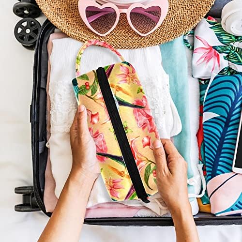 Seyahat Makyaj Çantası Su Geçirmez Kozmetik Çantası makyaj çantası Makyaj çantaları kadınlar ve kızlar için, Retro