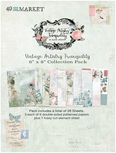 Vintage Artıstry Tranquılıty 6x8 Koleksiyon Kağıt Paketi - 49 ve Market
