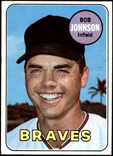 1969 Topps 261 Bob Johnson Atlanta Braves (Beyzbol Kartı) NM / MT Braves