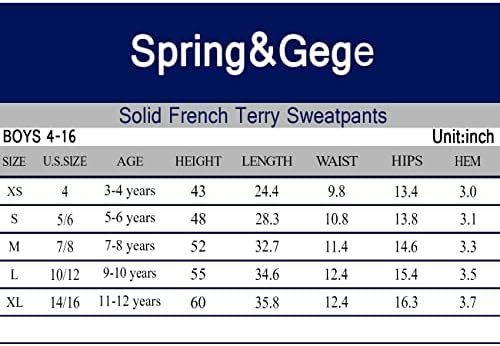 Bahar ve Gege Erkek Aktif Jogger Sweatpants Fransız Terry Spor eşofman cepli pantolonlar