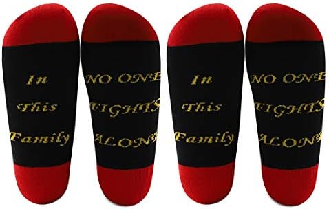 LEVLO Kanser Farkındalık Savaşçısı Çorapları Bu Ailede Kimse Tek Başına Savaşmaz Kanserden Kurtulan Hediye