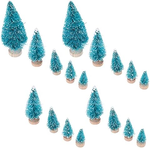 YARDWE 60 adet Mini Noel Ağacı Merry Christmas Ağacı Dekorasyon Yapay Masaüstü Noel Çam Ağacı Yapay Çam Ağacı Noel