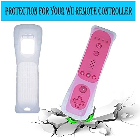 Tevodo Wii Uzaktan Kumanda, 2 Paket Yükseltme Wii Kablosuz Denetleyici ile Uyumlu Wii Wii U (Kırmızı ve Koyu Mavi)