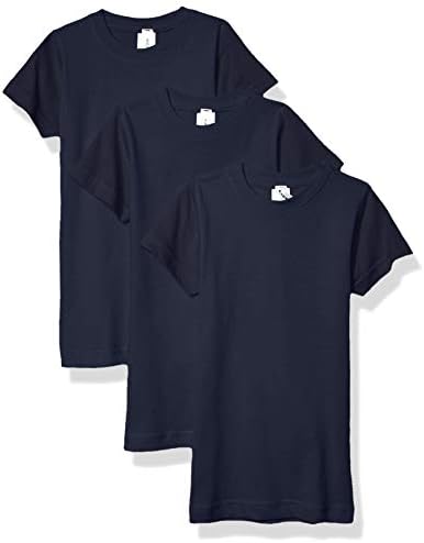 AquaGuard Kızların Büyük Spor Giyim İnce Jarse Uzun Boy Tişört-3'lü Paket