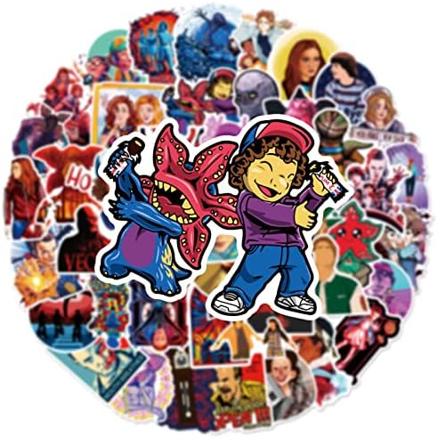 BECİGA Yabancı Komik Film Sticker 52 ADET, Anime Çıkartmalar Kawaii Karikatür Hediye Gençler Kızlar Çocuklar için,