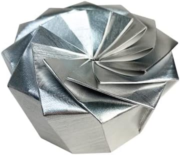 Origami kutusu 6pc büyük Japon Kağıt Hediye Kutusu Gümüş Metalik