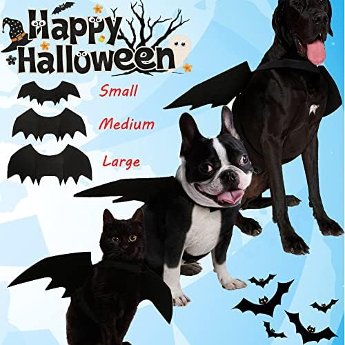 Köpek için Yarasa Kanatları-Cadılar Bayramı Köpek Yarasa Kostümü, Kedi ve Küçük Orta Büyük Köpekler için Yarasa Kanatları