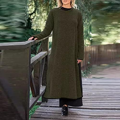 Kadın Bahar Elbiseler Örgü dantel kapüşonlu gündelik elbise Artı Uzun Etek Polar Kazak gündelik elbise Elbiseler