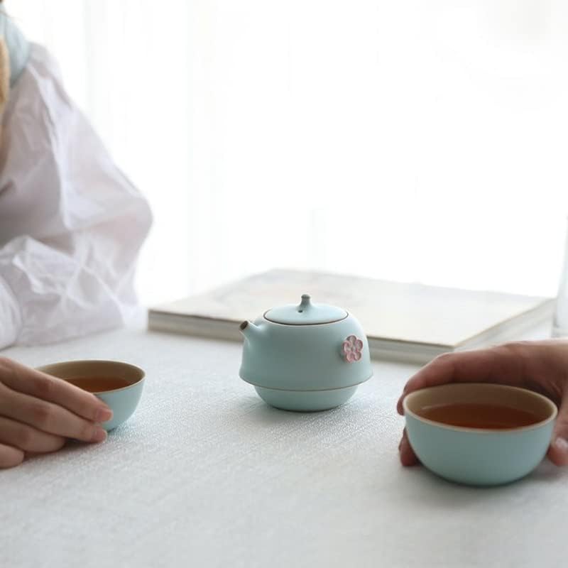 ZSEDP Taşınabilir Set Seramik çay seti Seramik Açık Ev seyahat hediyesi çay seti Ev Çay İçme Seti