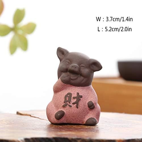 RAHYMA Weiping-Çin Zisha Çay Pet El Yapımı Mor Kil Çay Pet için Kungfu Hediye Domuz Heykelleri Dekorasyon için Ev