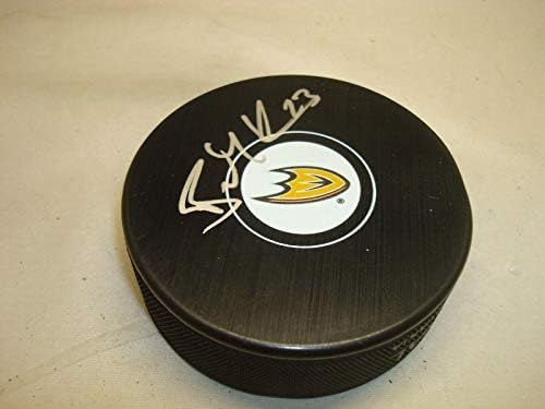 Brian Gibbons Anaheim Ducks Hokey Diskini İmzaladı İmzalı 1A İmzalı NHL Diskleri