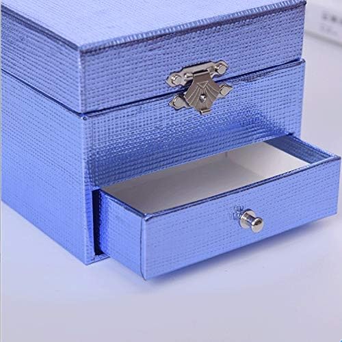 GKMJKI Mavi Kağıt Müzik Kutusu Mavi El Yapımı Mücevher Kutusu Kare Hediye Yaratıcı Teklif doğum günü hediyesi Noel