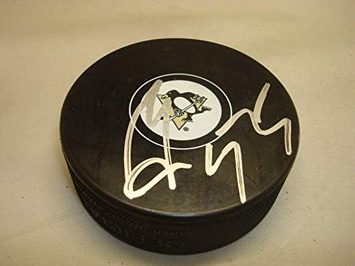 Sergei Gonchar İmzalı Pittsburgh Penguins Hokey Diski İmzalı 1A İmzalı NHL Diskleri