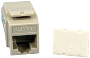 Cooper 5547-5EGY QuickPort Geçmeli Ethernet Konektörü, Ses Jakı Kategori 3 RJ11-Gri