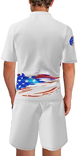 Bmısegm Yaz Büyük Boy T Shirt Erkekler için Gün Dijital Baskı erkek 3D Yaz spor elbise Bağımsızlık Rahat 3 Parça