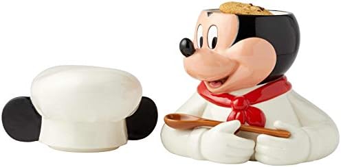 Enesco Disney Seramik Şef Mickey Mouse kurabiye kavanozu, 11 inç, Çok Renkli