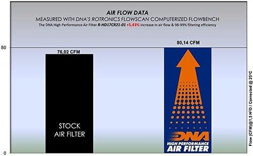 DNA Yüksek Performanslı Hava Filtresi İle Uyumlu HD FLHTKL Ultra Sınırlı Düşük 114 CI (2019) PN: R-HD17CR21-01
