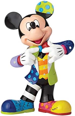 Enesco Disney tarafından Britto Mickey Mouse Bling ile 90th Kutlama, 10.5 Taş Reçine Heykelcik, Çok Renkli
