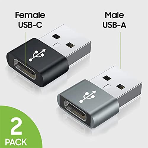 USB-C Dişi USB Erkek Hızlı Adaptör, Şarj Cihazı, senkronizasyon, Klavye, Fare, Zip, Gamepad, pd(2 paket)Gibi OTG Cihazları