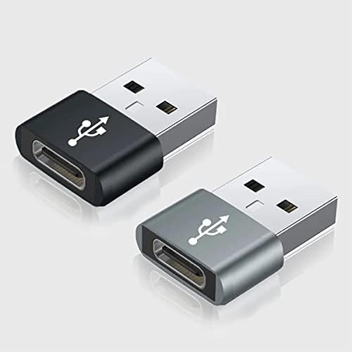 USB-C Dişi USB Erkek Hızlı Adaptör, Şarj Cihazı, senkronizasyon, Klavye, Fare, Zip, Gamepad, pd(2 paket)gibi OTG Cihazları