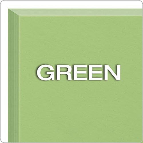 Oxford Boş Renk İndeks Kartları, 4 x 6, Yeşil, Paket Başına 100 (7420 GRE)