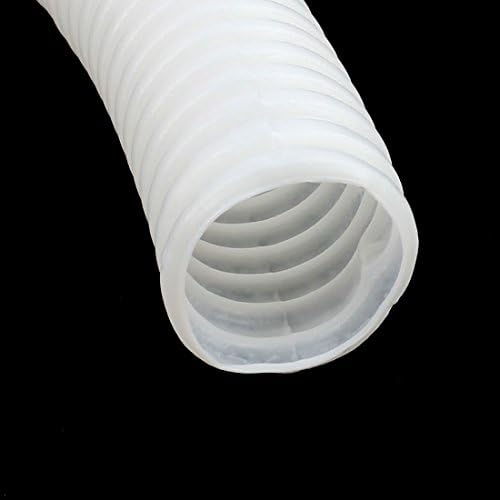 Aexit beyaz plastik kablolama ve bağlantı 19mm x 16mm Dia oluklu boru boru hortum ısı Shrink boru boru 2.5 M