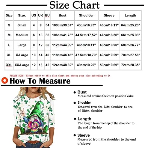 Kızlar Bluz Yaz Sonbahar 2023 Moda 3/4 Kollu Pamuk Ekip Boyun Grafik Capri Salonu Bluz Tshirt Bayan PU