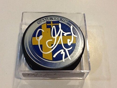 Eddie Lack İmzalı Takım İsveç Hokey Diski İmzalı c-İmzalı NHL Diskleri