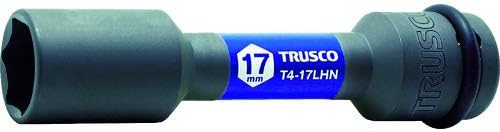 Darbe için TRUSCO T417LHN İnce Folyo Somun Uzun Soket, 0,7 inç (17 mm) Tahrik Açısı 0,5 inç (12,7 mm)