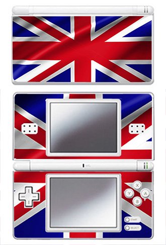 Nintendo DS Lite Konsolu için Birleşik Krallık'ın ingiliz bayrağı Kaplaması