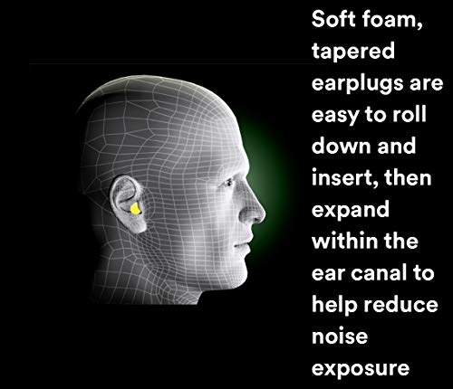 3M Kulak Tıkacı, 500 Çift/yeniden doldurulabilir Şişe Tek Dokunuşla Dağıtıcı için, E-A-Rsoft Sarı Neon Patlamalar