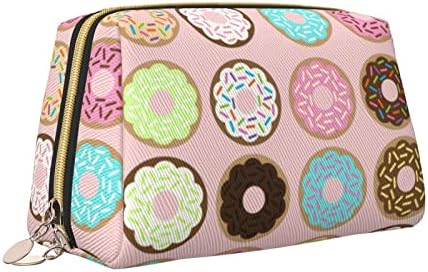 OGNOT Güzel çiçek kek baskılı büyük Seyahat Makyaj Çantası Çanta, Taşınabilir makyaj çantası Kadınlar Kızlar için