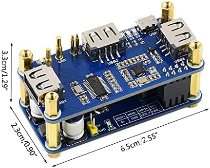 Qksky Power Over Ethernet PoE Modülü 3X USB2.0 Hub Hat 802.3 af Ağ genişletme kartı Başlangıç Kiti Ahududu Pi için