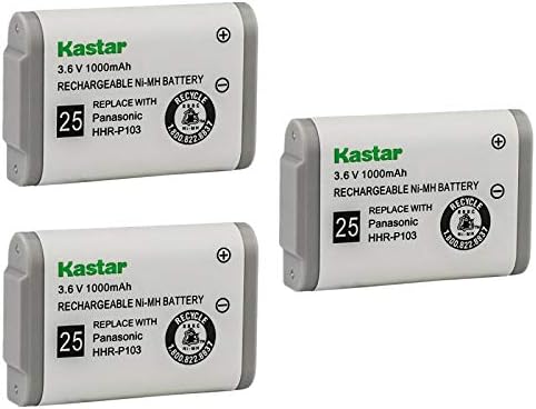 Kastar 3-Pack HHR-P103 pil değiştirme için Radyo Kulübesi EP5962 EP5995 HHR-P103 102 103 249 TL76008 V-TECH 80-0429-00-00