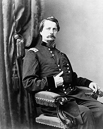 General Winfield Scott Hancock Portre 11x14 Gümüş Halide Fotoğraf Baskısı