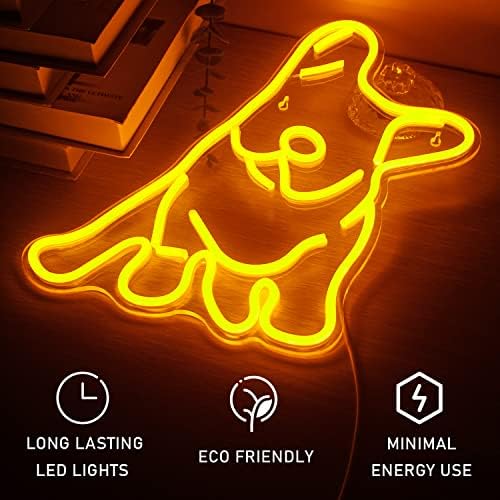 Gamerneon Fransız Bulldog Neon Burcu Altın Led Sevimli Hayvan Neon ışıkları Duvar Dekor için Akrilik Usb Yatak Odası