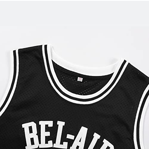 Basketbol Forması erkek Spor Gömlek: 14 Taze Prens Bel Air Akademisi Basketbol Formaları Erkekler Kadınlar için