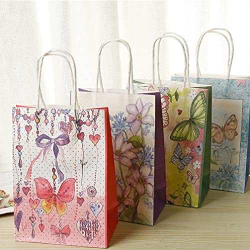 Abaodam Kraft Hediye Kutusu 20 Adet Ambalaj Çanta hediye keseleri alışveriş çantası Düğün Parti Favor Çanta Kolları