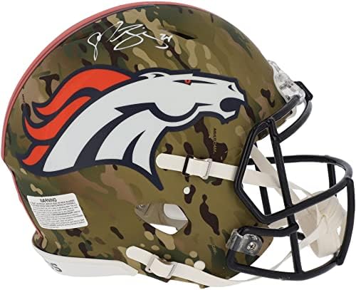 Şampiyon Bailey Denver Broncos İmzalı Riddell CAMO Alternatif Hız Otantik Kask-İmzalı NFL Kaskları