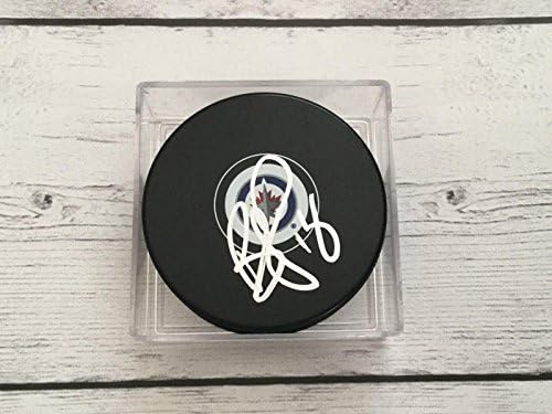 Bryan Little İmzalı Winnipeg Jets Hokey Diski b İmzalı NHL Diskleri