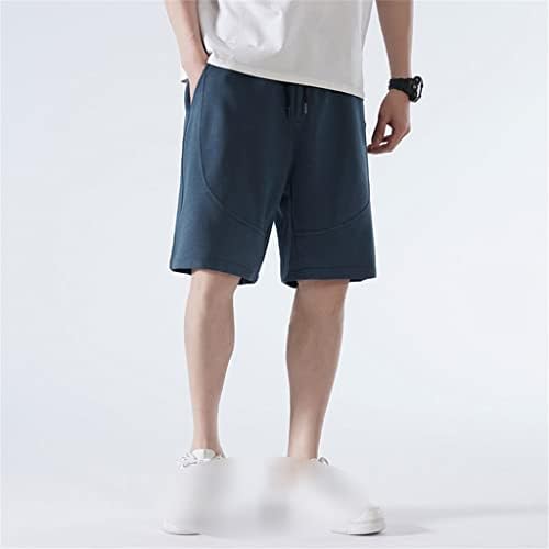 MFCHY Yaz rahat pantolon erkek Şort Gevşek Uydurma Rahat spor pantolon Açık Havada spor Şort (Renk: Mavi, Boyut: Büyük)