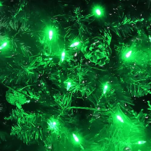 Vicila Yeşil Dize ışıkları Aziz Patrick Günü Dekoru, 100 LED Mini Dize ışıkları Açık Bahçe, Veranda, Avlu, Tatil,