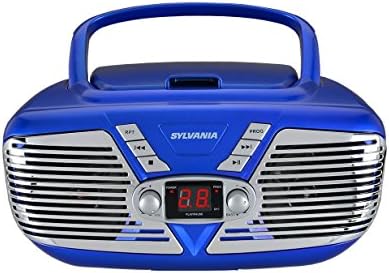 SYLVANİA SRCD211 - MAVİ Retro Taşınabilir CD Radyo Boombox (Mavi)