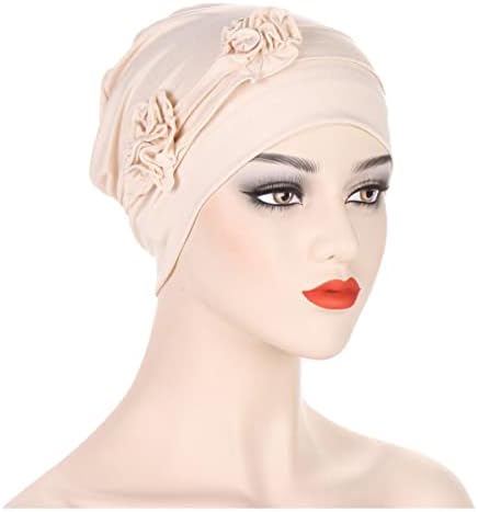 Şanslı staryuan ® 3Pack çiçek kemo saç dökülmesi kapaklar kadın kanser şapkalar