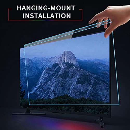 WSHA 32-50 inç Anti-Mavi ışık TV Filtresi Anti-UV / Çizilmez Yansıma Önleyici Ekran Koruyucu Panel, LCD, LED,4K OLED